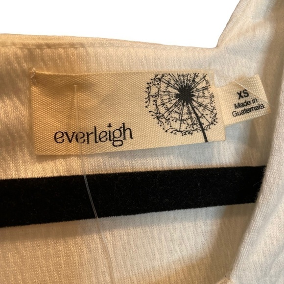 Everleigh Square Neck Lace Knit Top in White XS New - Picture 3 of 6